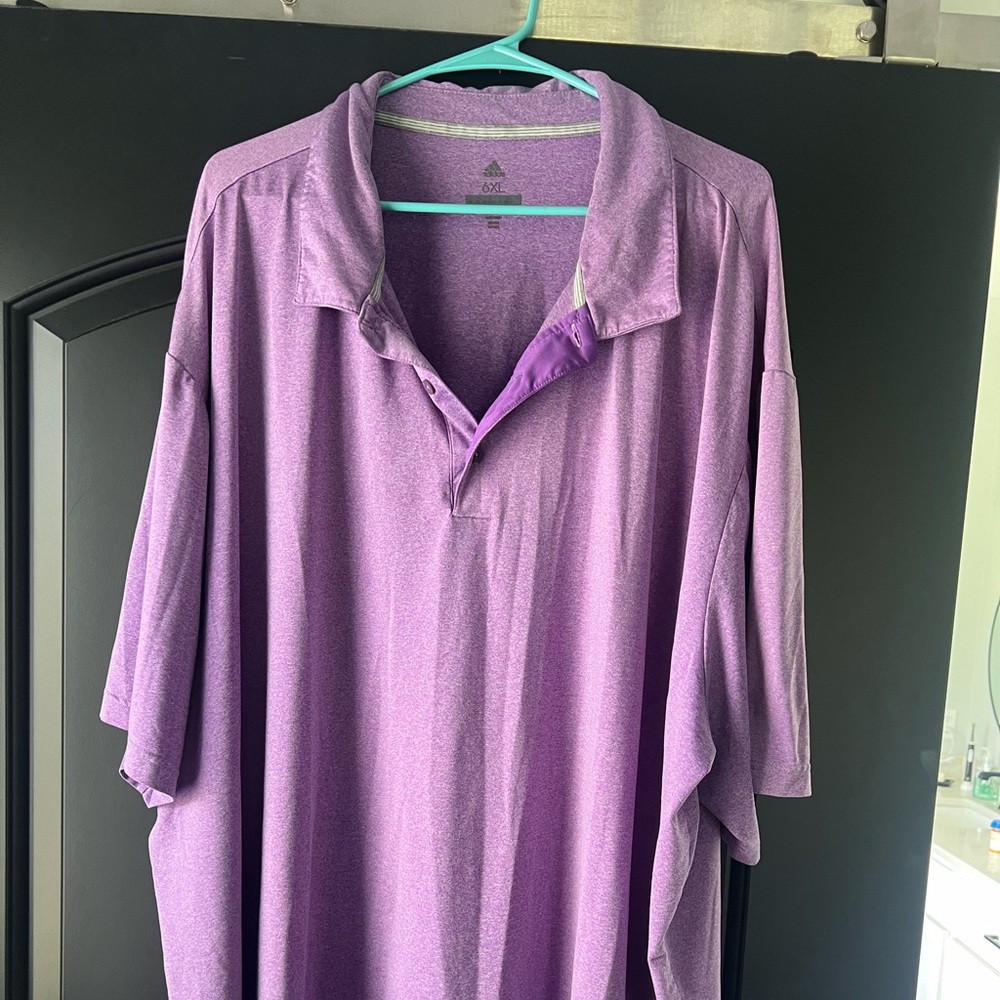 Adidas 6xl golf polo purple